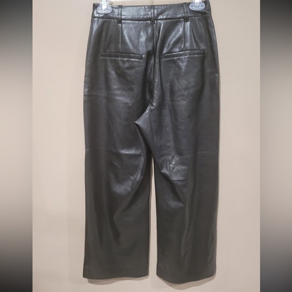 Hugo Boss faux leather pants. Black size 2 - Picture 2 of 8
